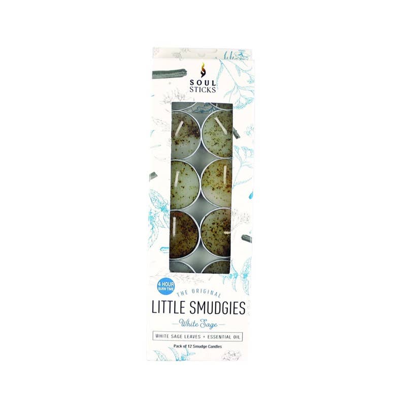 'Little Smudgies' White Sage Smudge Candles (12)