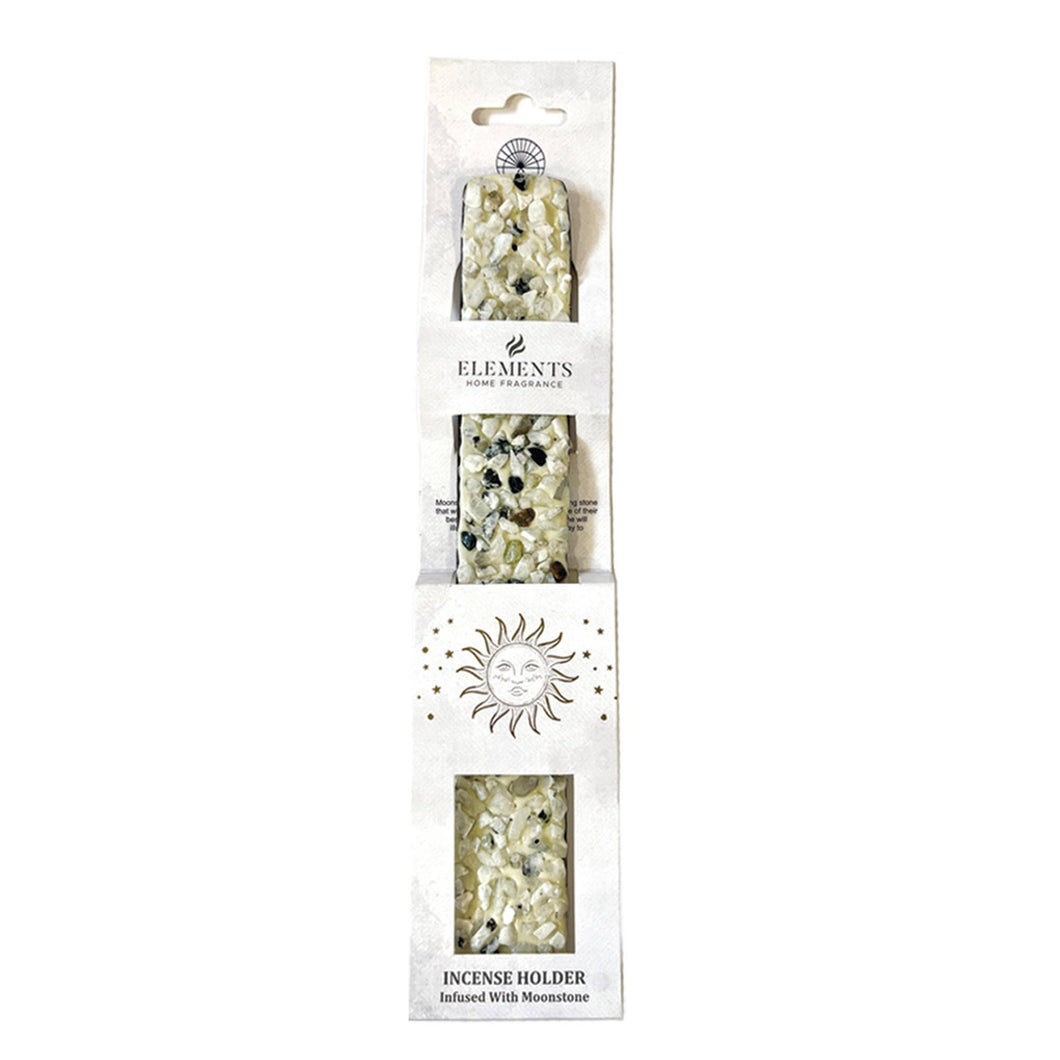 Moonstone Elements Crystal Wooden Incense Burner