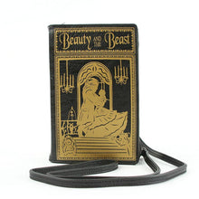 Load image into Gallery viewer, Beauty and The Beast Book Clutch Bag
