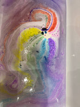 Load image into Gallery viewer, Cute ghost in purple hat bath bomb

