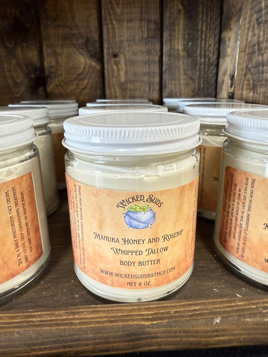 Manuka Honey and Rosehip Whipped Tallow body butter