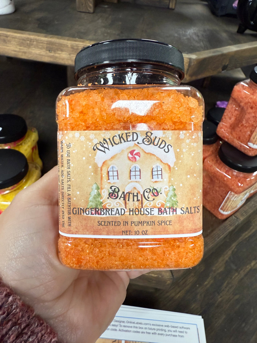 Gingerbread house bath salts