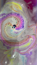 Load image into Gallery viewer, Cute ghost in purple hat bath bomb
